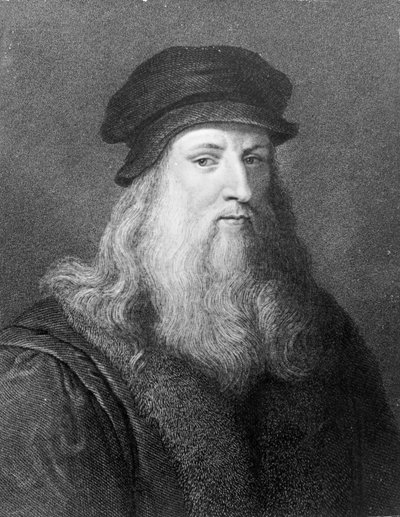 Leonardo da Vinci, gegraveerd door Raphael Morghen, 1817 door Leonardo da Vinci